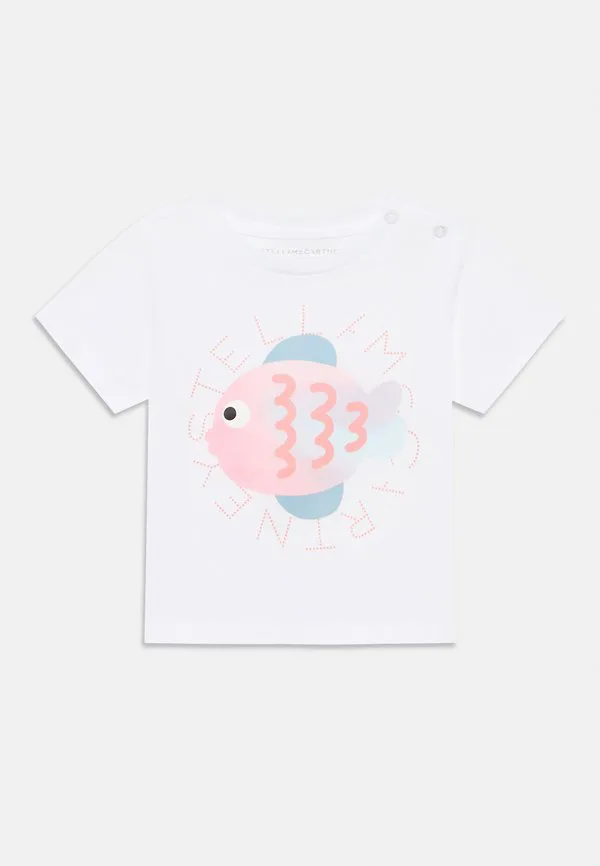 Футболка с детским принтом Stella Mccartney Kids, White
