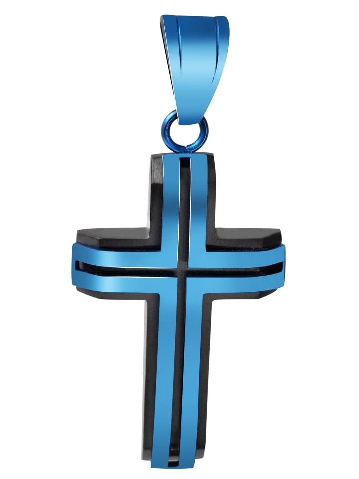 

Adeliás Подвеска унисекс - крест из нержавеющей стали белого цвета