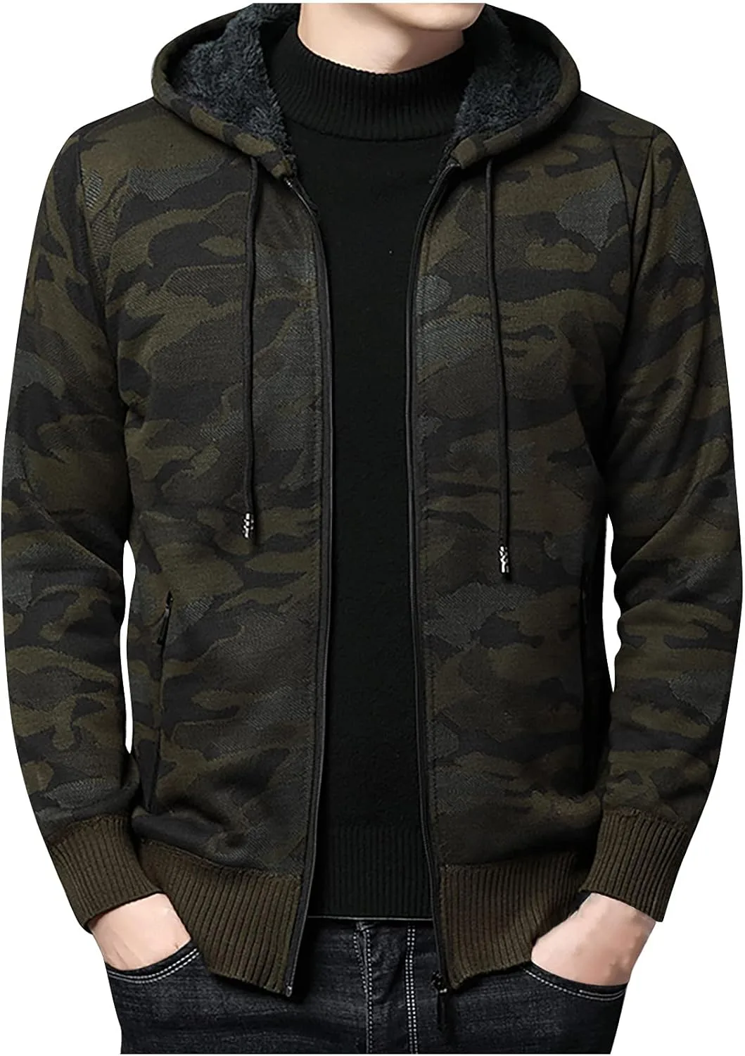 

Толстовка Muscularfit с капюшоном, на молнии, утепленная