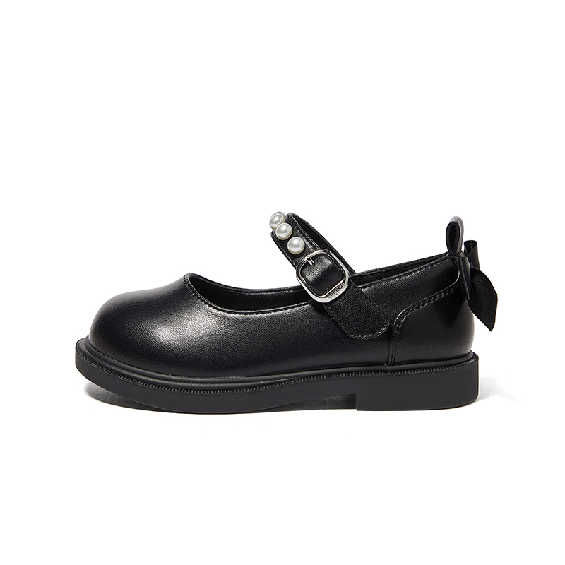 

Детские кожаные туфли Balance Low-Top с противоскользящим покрытием для детей Snoffy, черный