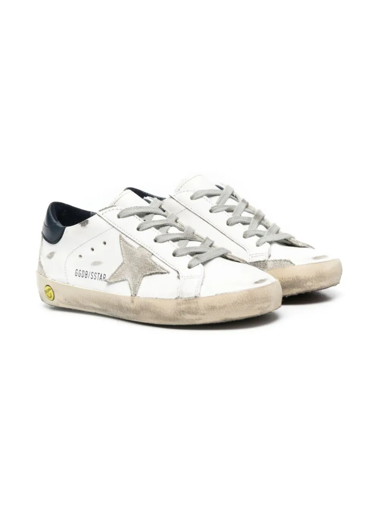 

Golden Goose Kids кеды Superstar с эффектом потертости, белый