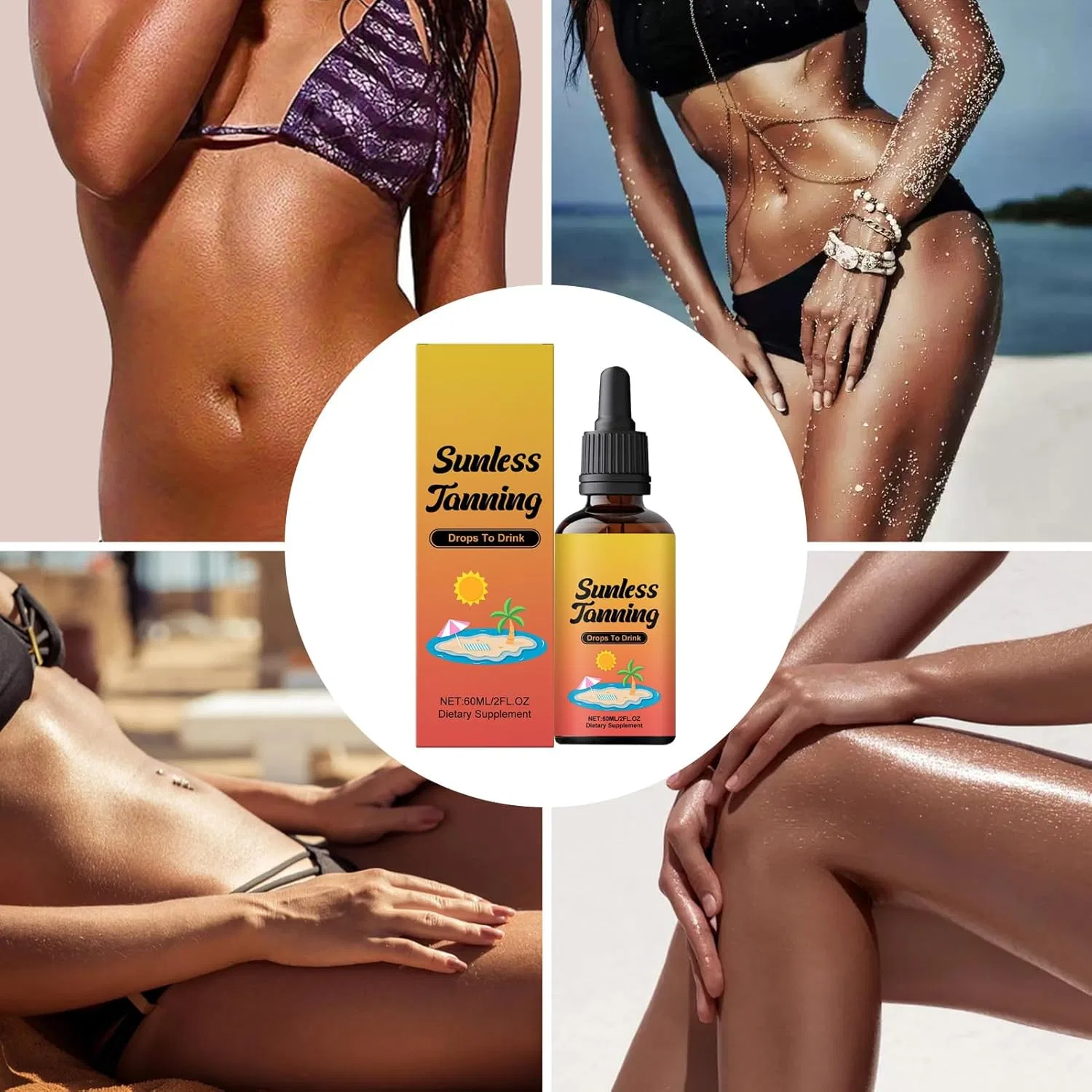 Натуральное масло для автозагара Sunless Tanning Drops, 60 мл Buhygn — фото 4