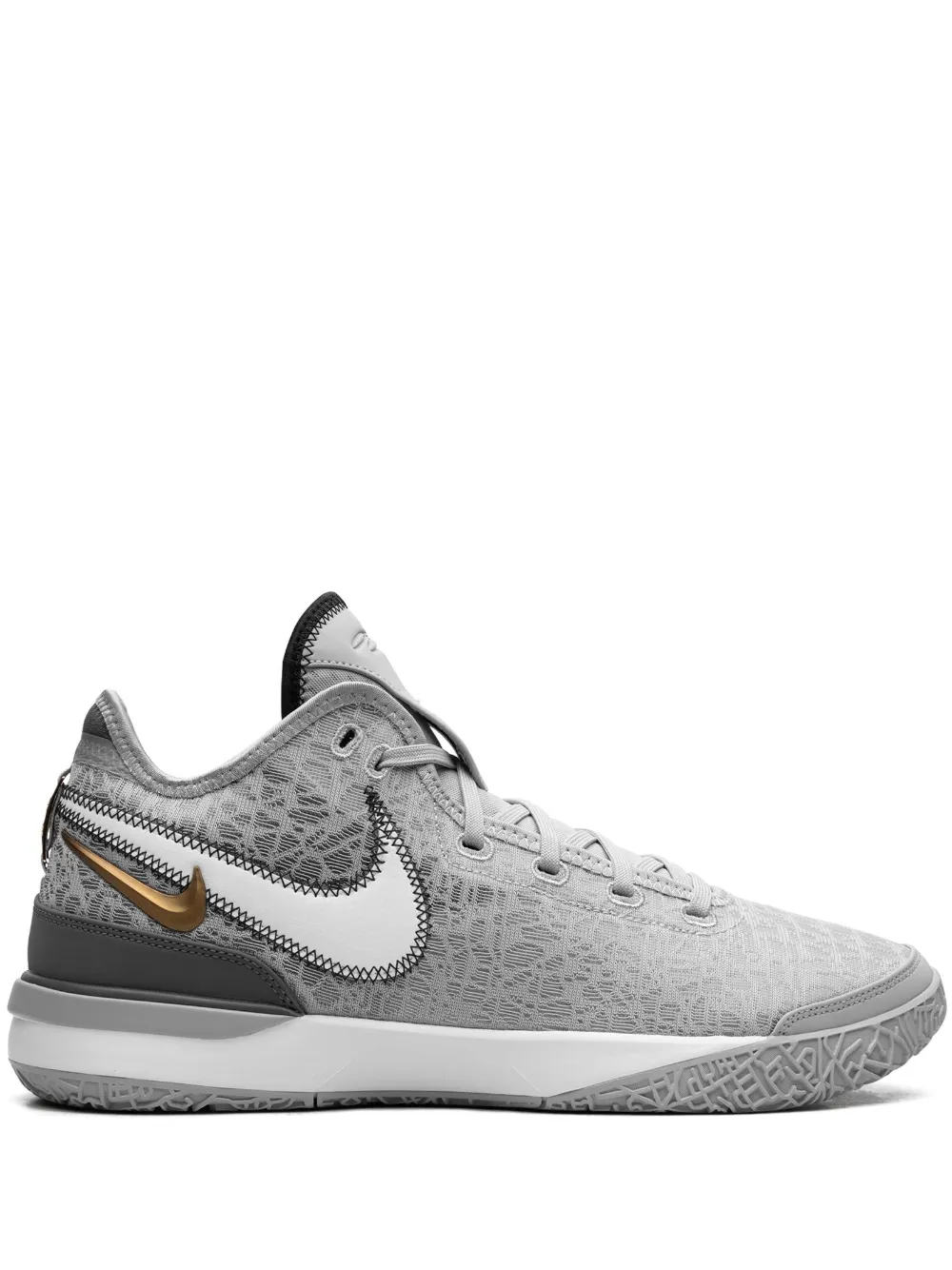 

Кроссовки Zoom LeBron NXXT Gen Wolf Grey Metallic Gold Nike, серый