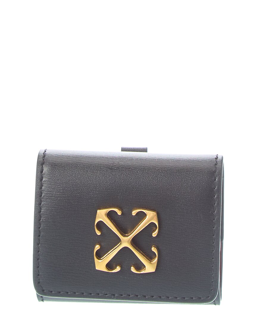 

Off-White Кожаный чехол для AirPods цвета слоновой кости