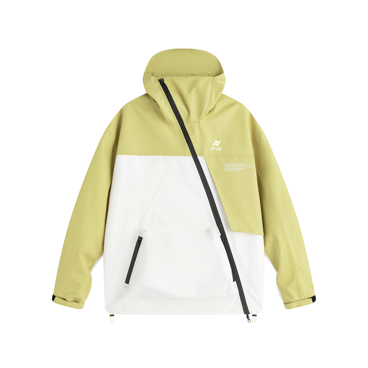 

Ppge Водонепроницаемая и ветрозащитная ветровка унисекс, Yellow Green Commute Soft Shell