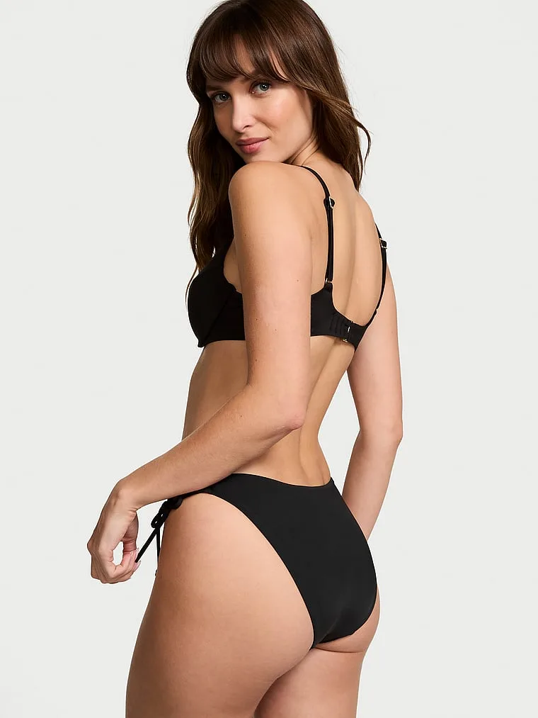 Верхняя часть бикини Essential Twist, эффект пуш-ап Victoria'S Secret Swim, черный — фото 2