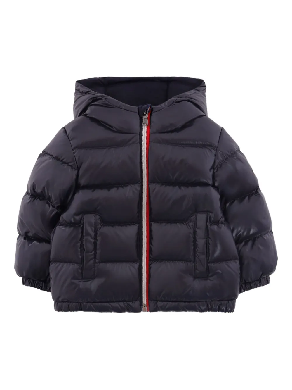 

Пуховик с капюшоном Moncler Enfant, синий
