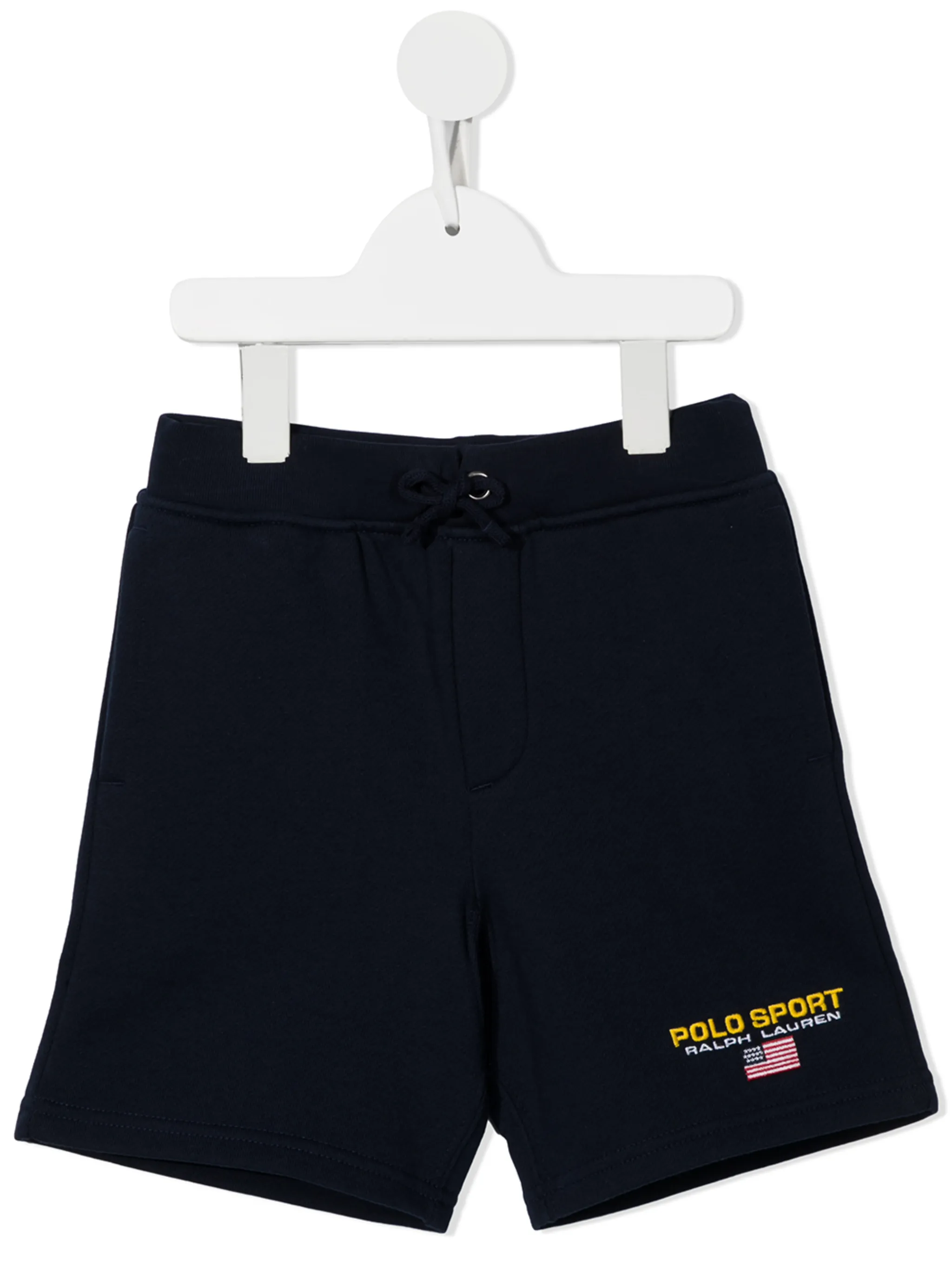 

Спортивные шорты с вышитым логотипом Polo Ralph Lauren Kids, синий
