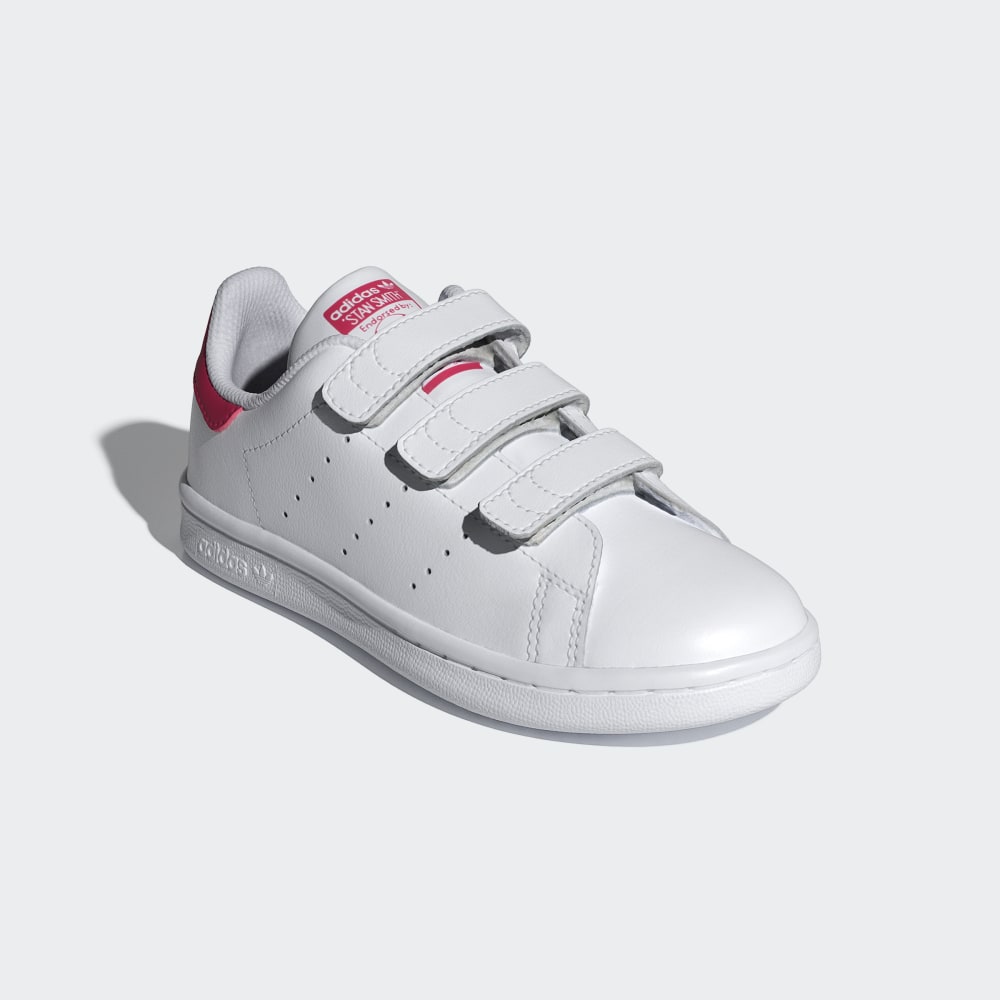 Кроссовки Adidas Stan Smith Comfort Closure Shoes Kids, цвет Cloud White/Cloud White/Bold Pink — фото 4