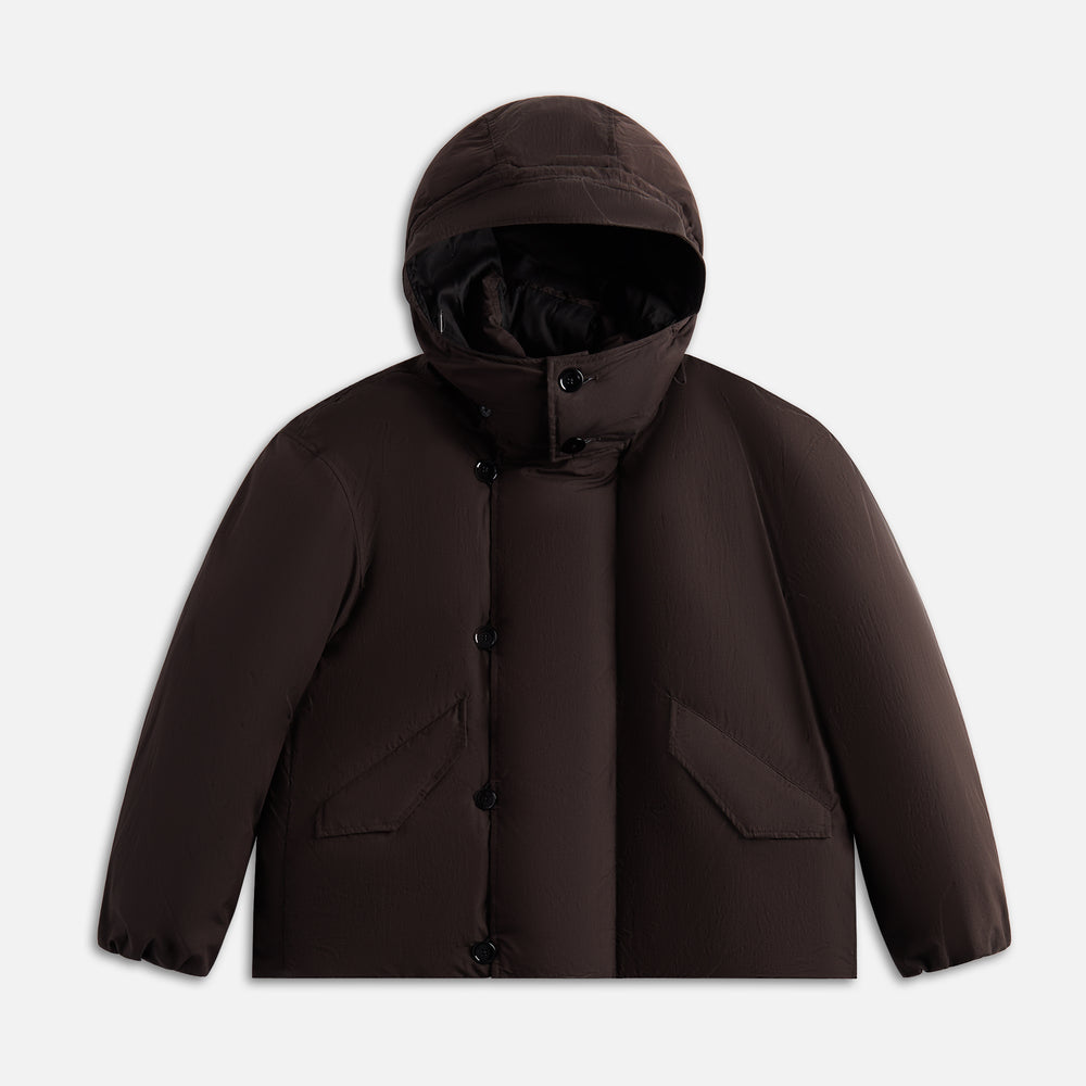 

Пуховик Lemaire Hooded Puffer Blouson, цвет Espresso