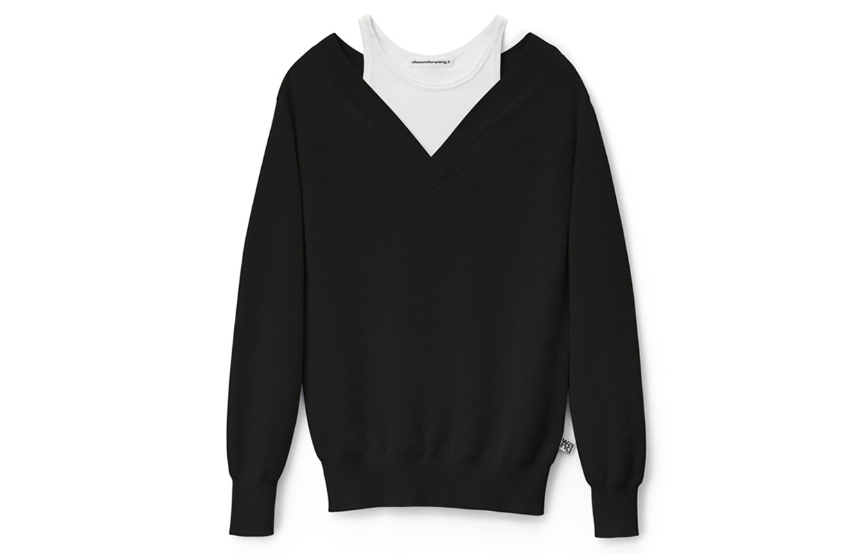 

Alexander Wang SS21 Женский черный свитер