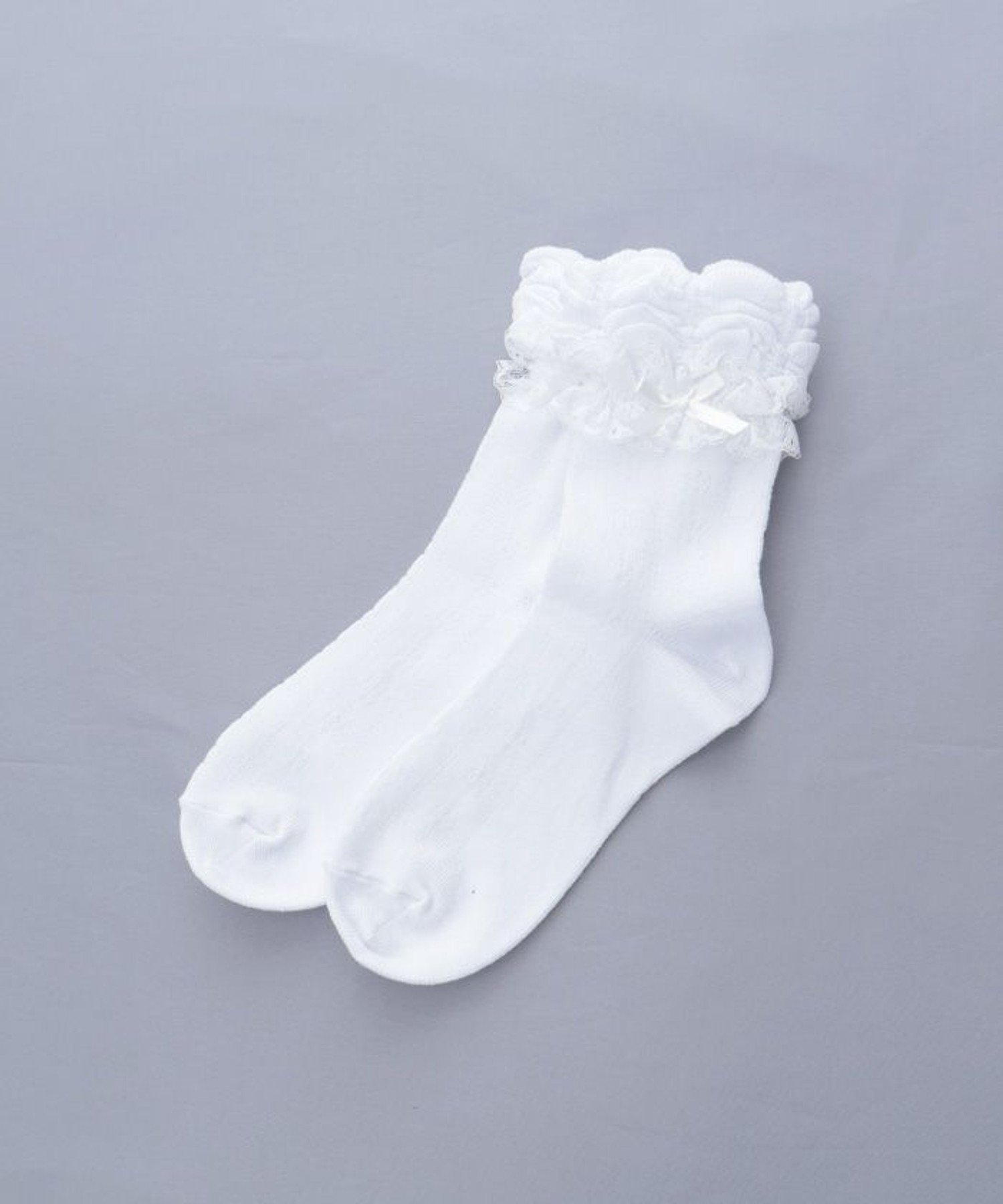 Кружевные носки с лентой Axes femme kids, White
