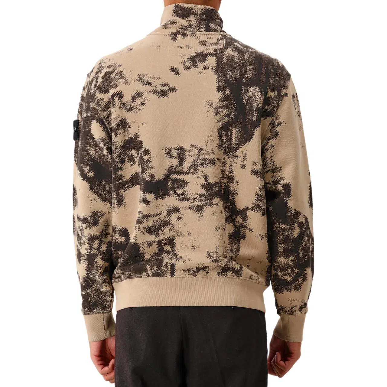 Свитшот Earth Survey Camouflage Collection мужской brown STONE ISLAND — фото 4