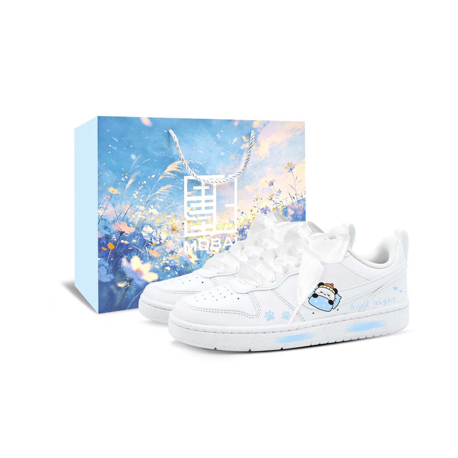 Кроссовки скейтбординговые Nike Court Borough Kids Blue White