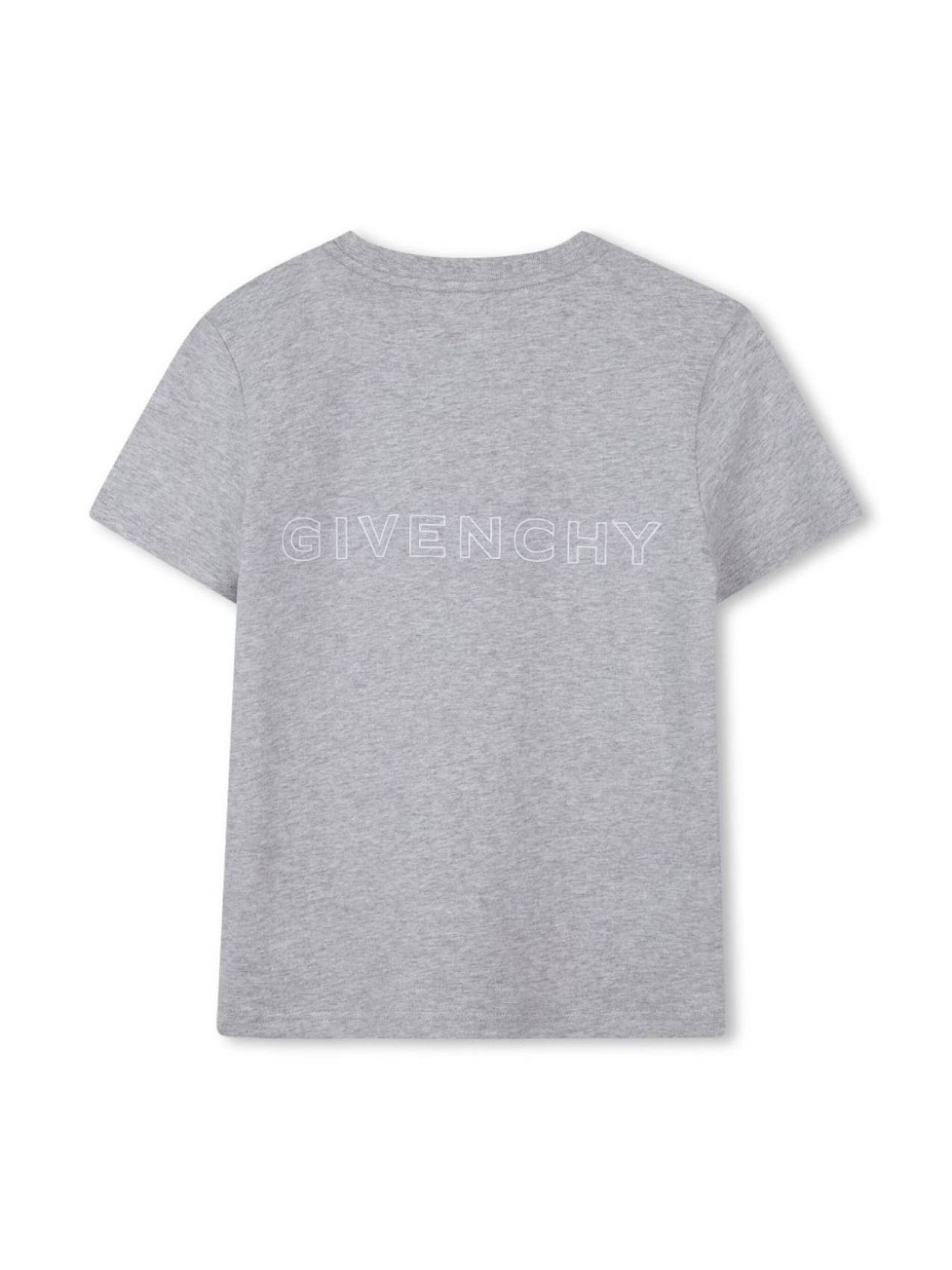Givenchy Kids футболка из органического хлопка, серый — фото 2
