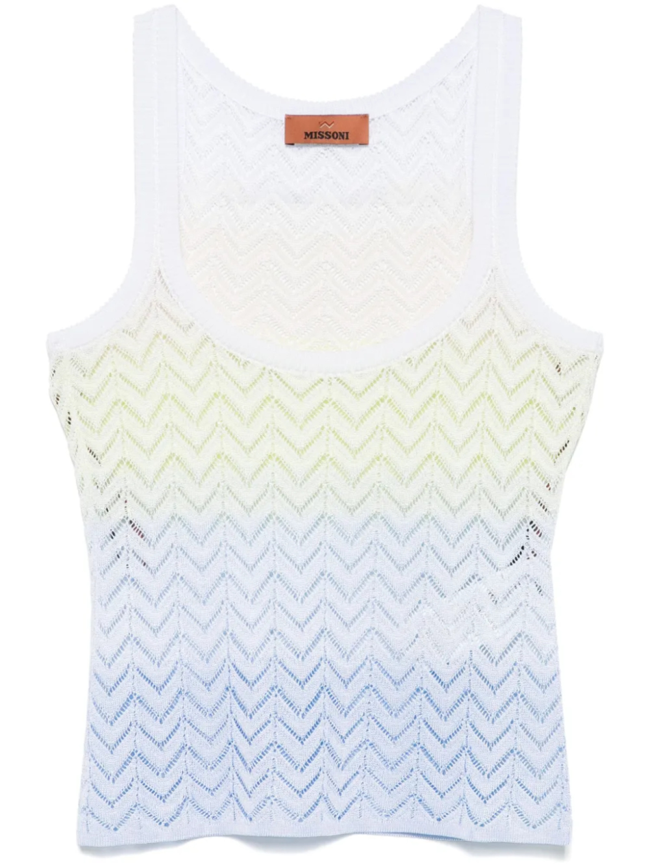 

Missoni топ с узором шеврон, белый