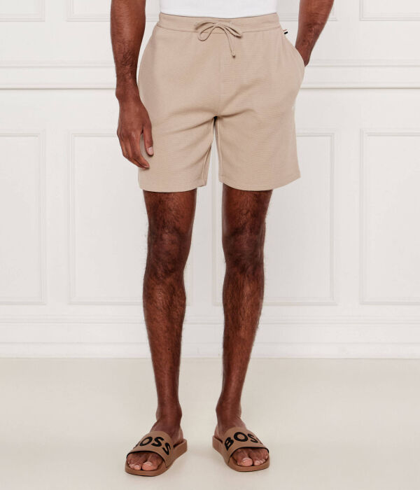 

Вафельные шорты Regular fit Boss, желтый