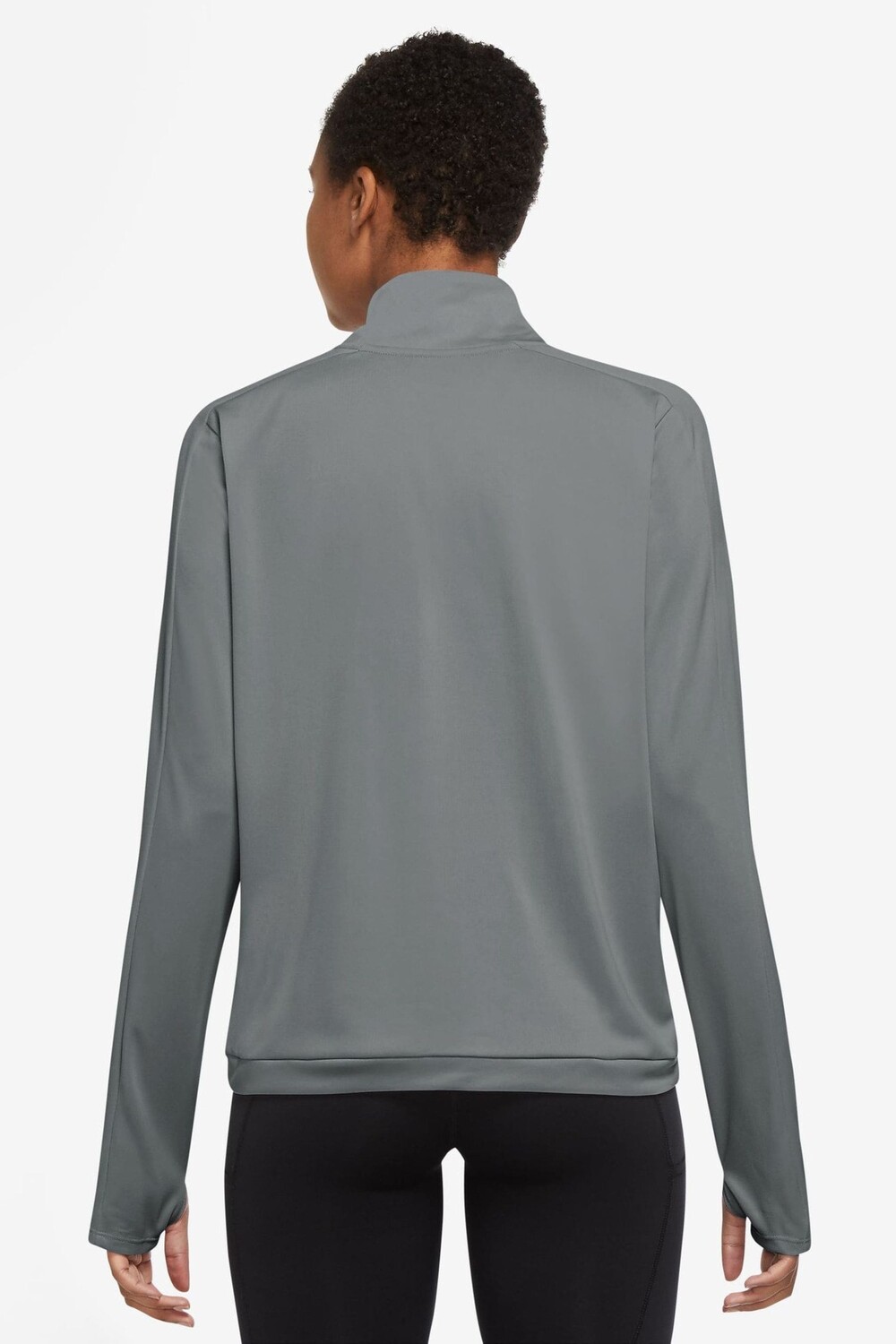 Беговая футболка Dri Fit Pacer с молнией 1/4 Nike, серый — фото 2