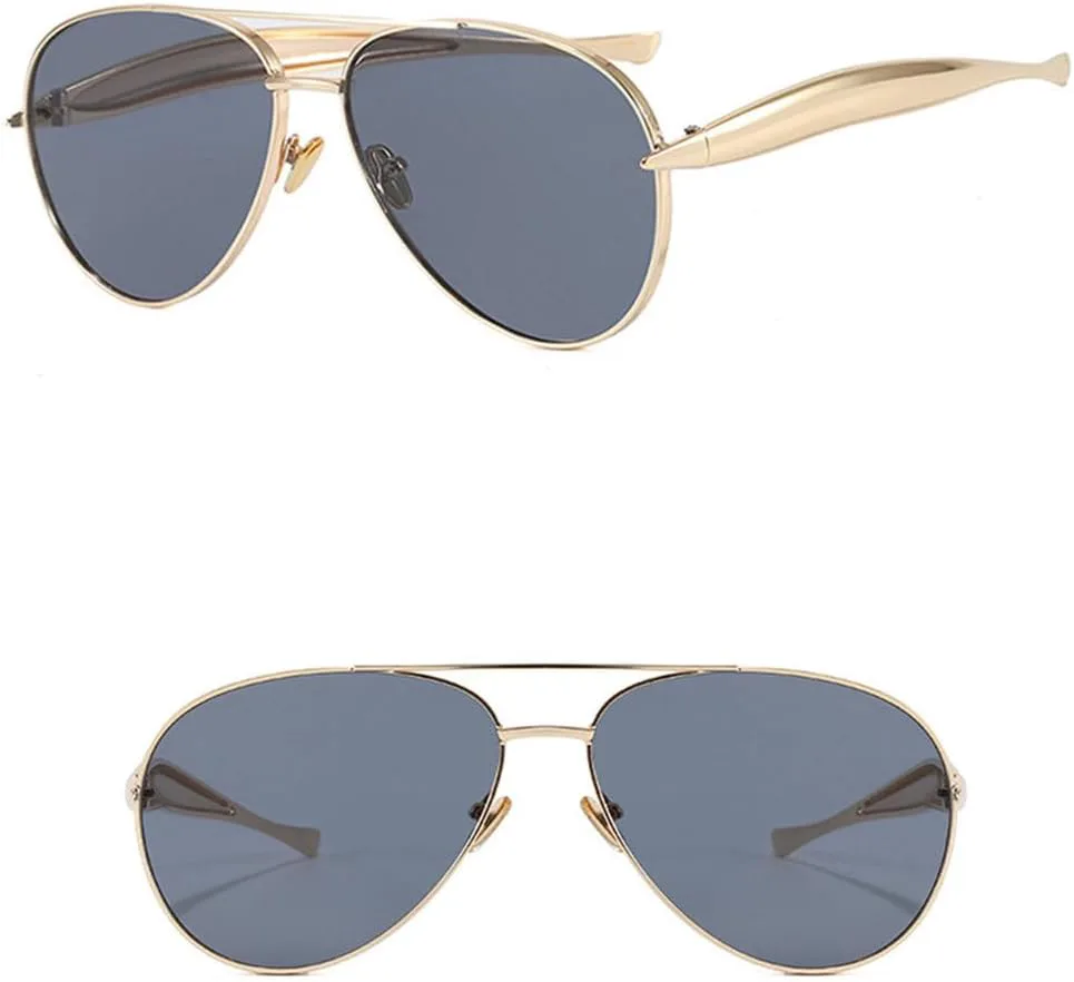 

2025 Модные металлические поляризованные солнцезащитные очки для женщин, уличная фотография, путешествия, защита от солнца UV400 PRSTNN, Gold Frame Dark Green