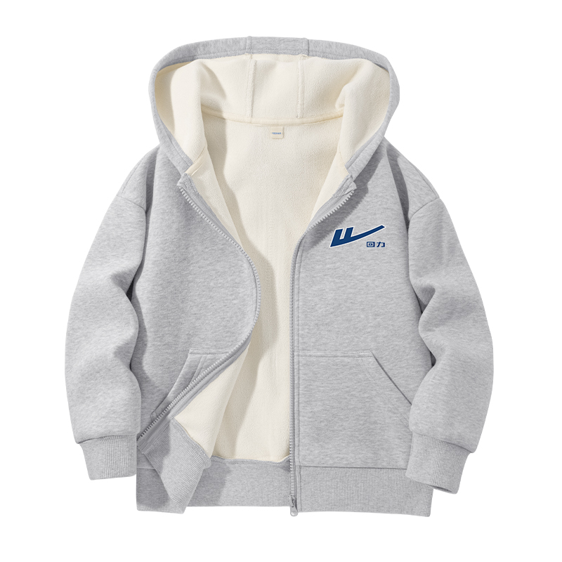 Толстовка с капюшоном утепленная Unisex WARRIOR, темно-синий/серебро trim синий logo k — фото 3