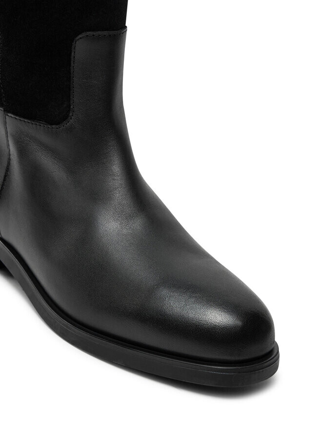 Вейдерсы Tommy Hilfiger altas Th Stud Leather Mix Long Boot FW0FW08341 Negro, черный — фото 4