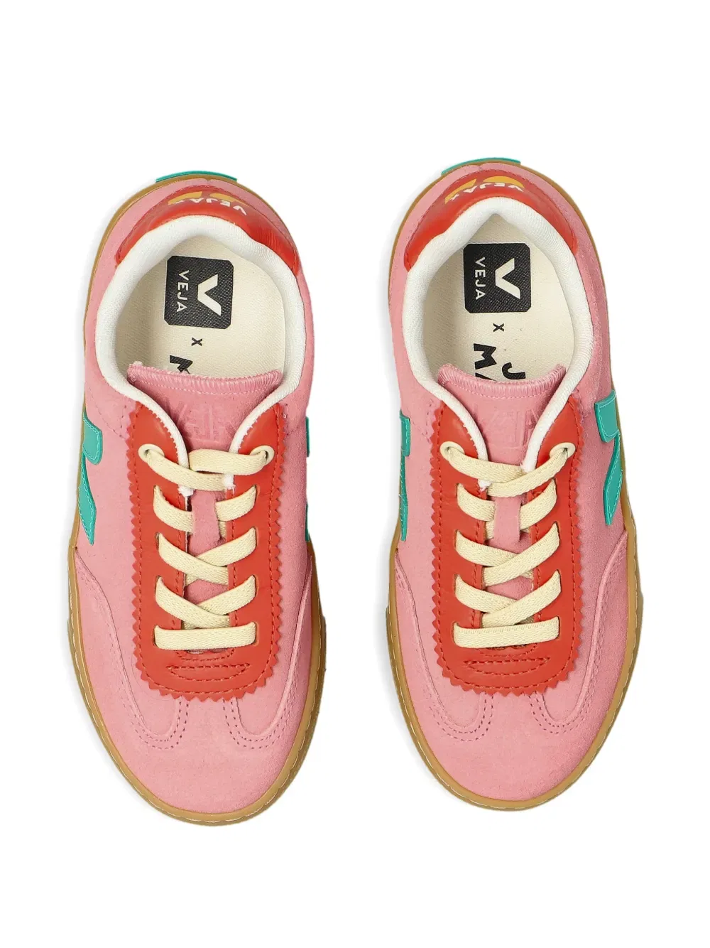 Кроссовки Volley из коллаборации с Jelly Mallow Veja Kids, розовый — фото 4