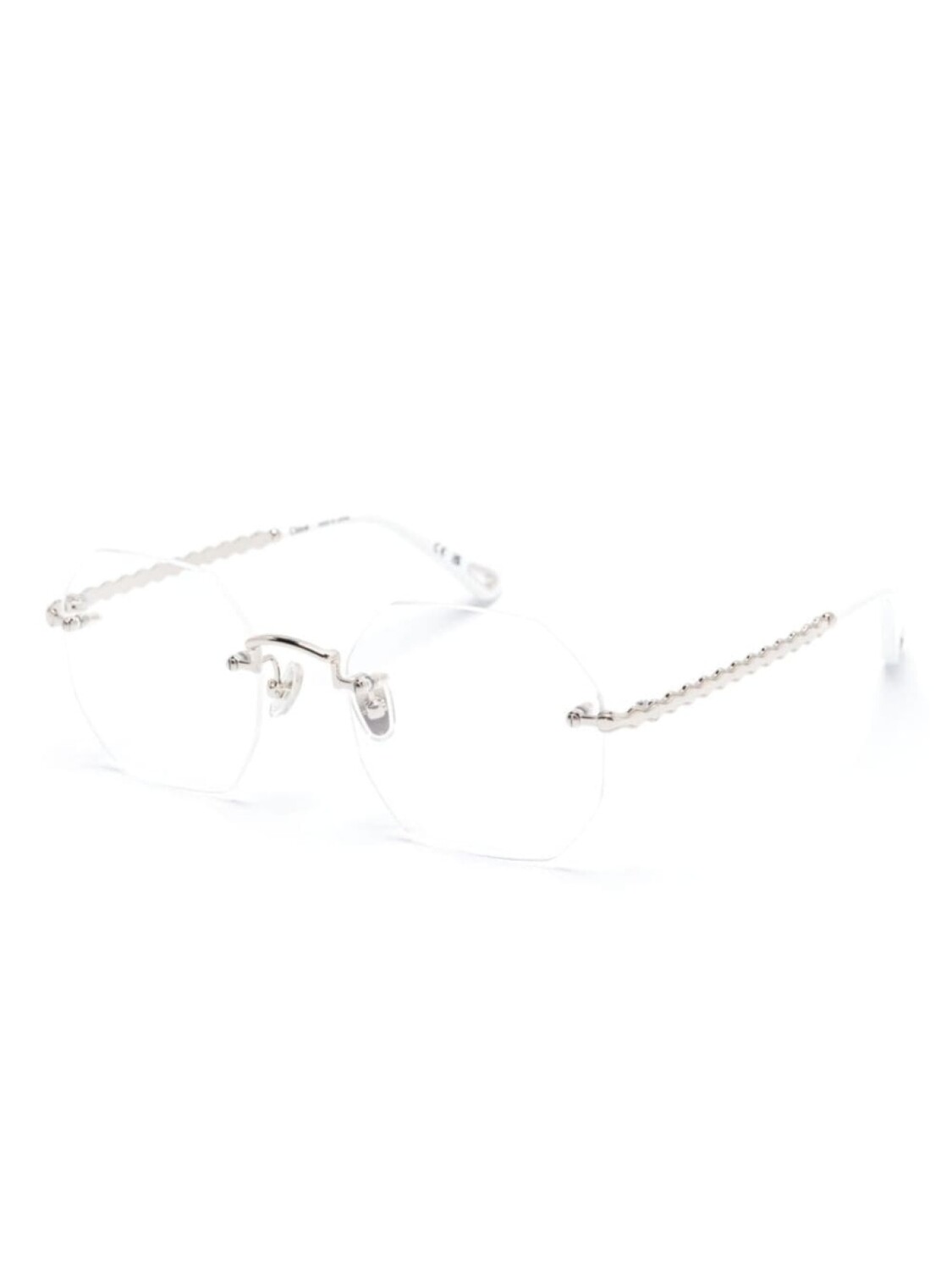 

Chloé Eyewear очки в геометричной оправе, серебряный