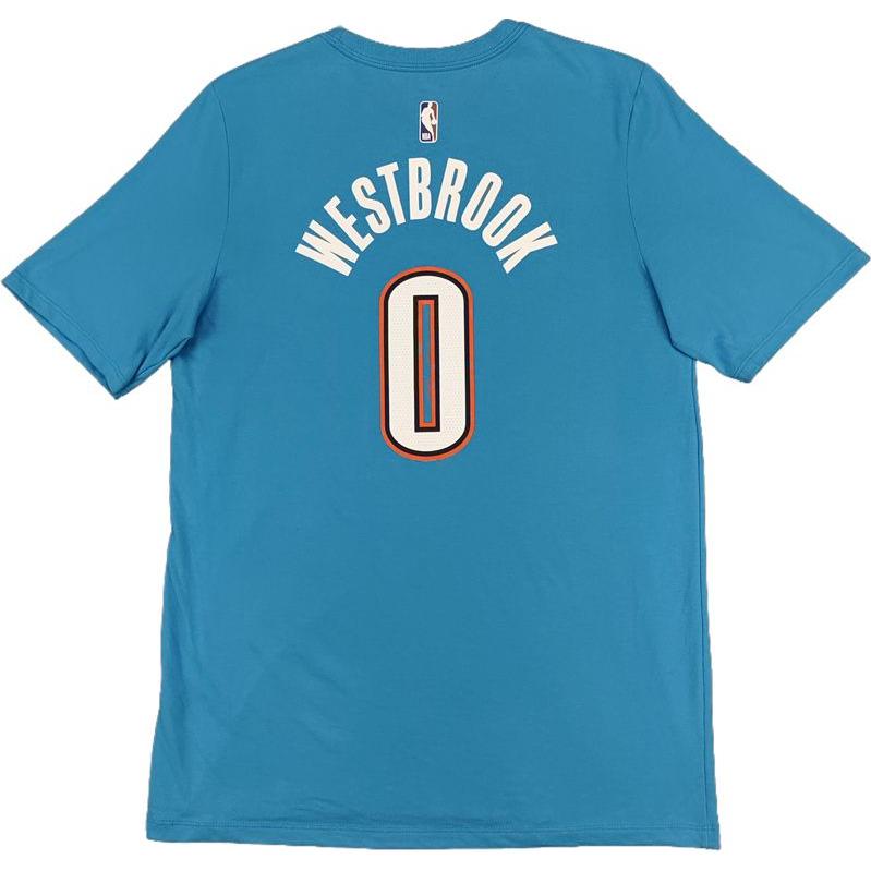 Nike Футболка NBA Dri Fit Oklahoma City Thunder Team синий для подростков — фото 3