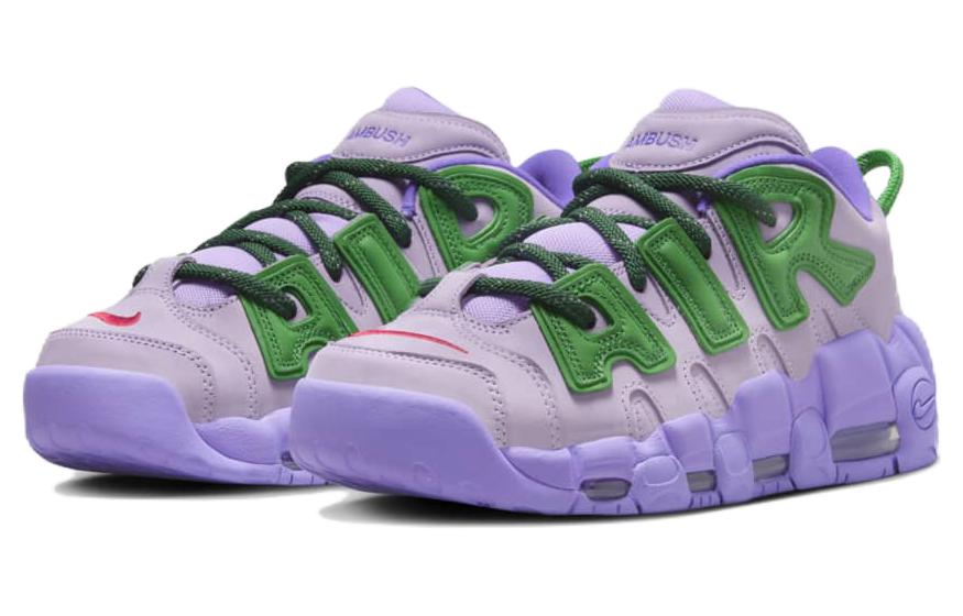 Nike Air More Uptempo Low Ambush Сиреневый Фиолетовый Зеленый — фото 3