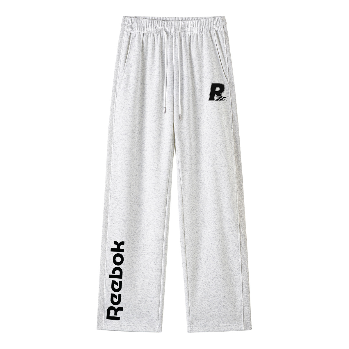 

Повседневные брюки Unisex Moderate Straight Fit Reebok, белый heather серый
