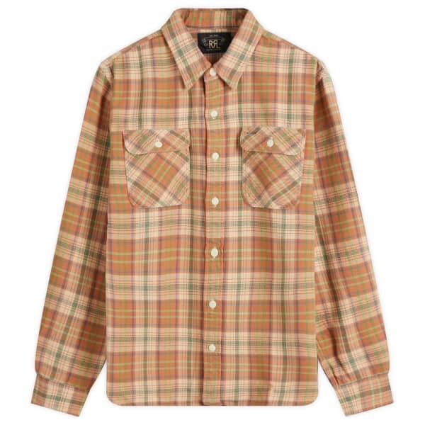 

Рубашка в клетку RRL Matlock Rrl By Ralph Lauren, оранжевый