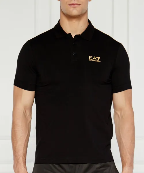 

Футболка поло Regular fit Ea7, черный