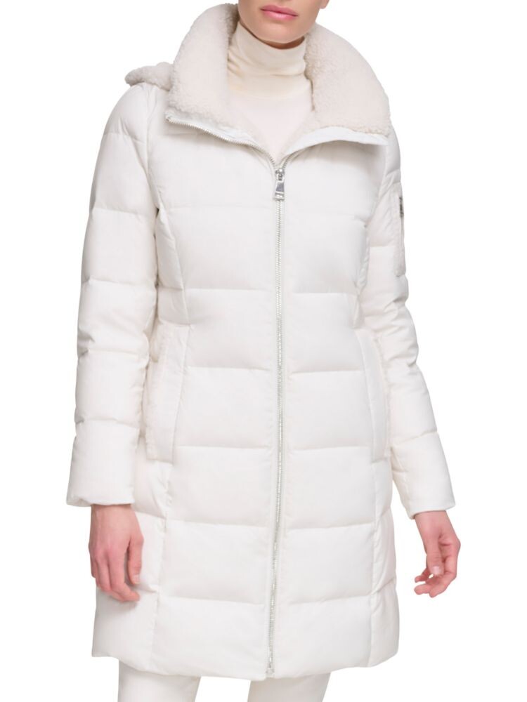 

Пуховик из искусственной овчины Calvin Klein, цвет Eggshell