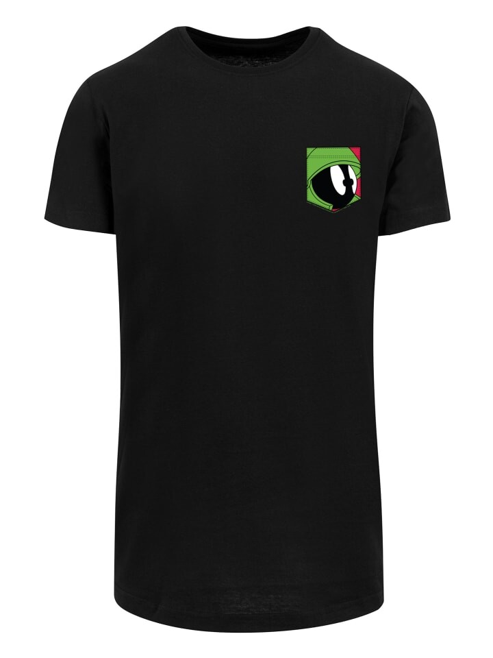 

Футболка F4NT4STIC Looney Tunes Marvin The Martian Face Faux Pocket, черный