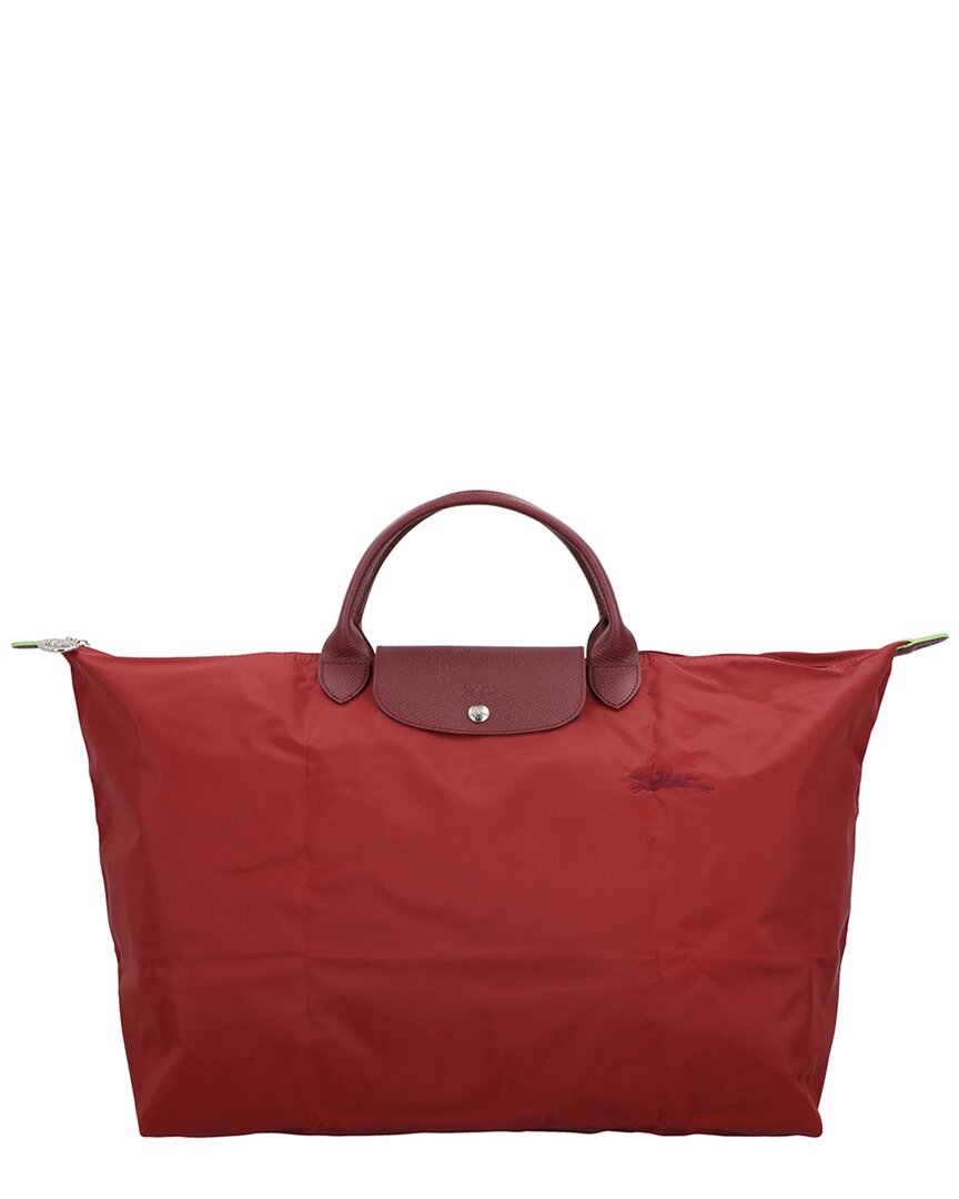 

Сумка-шоппер Longchamp Le Pliage из зеленого нейлона