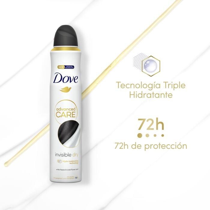 

Дезодорант Desodorante Spray Antitranspirante Advanced Care Invisible Dry Dove, 200 ml