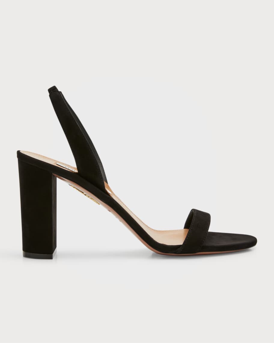 Босоножки So Nude на блочном каблуке с лямкой на шее Aquazzura