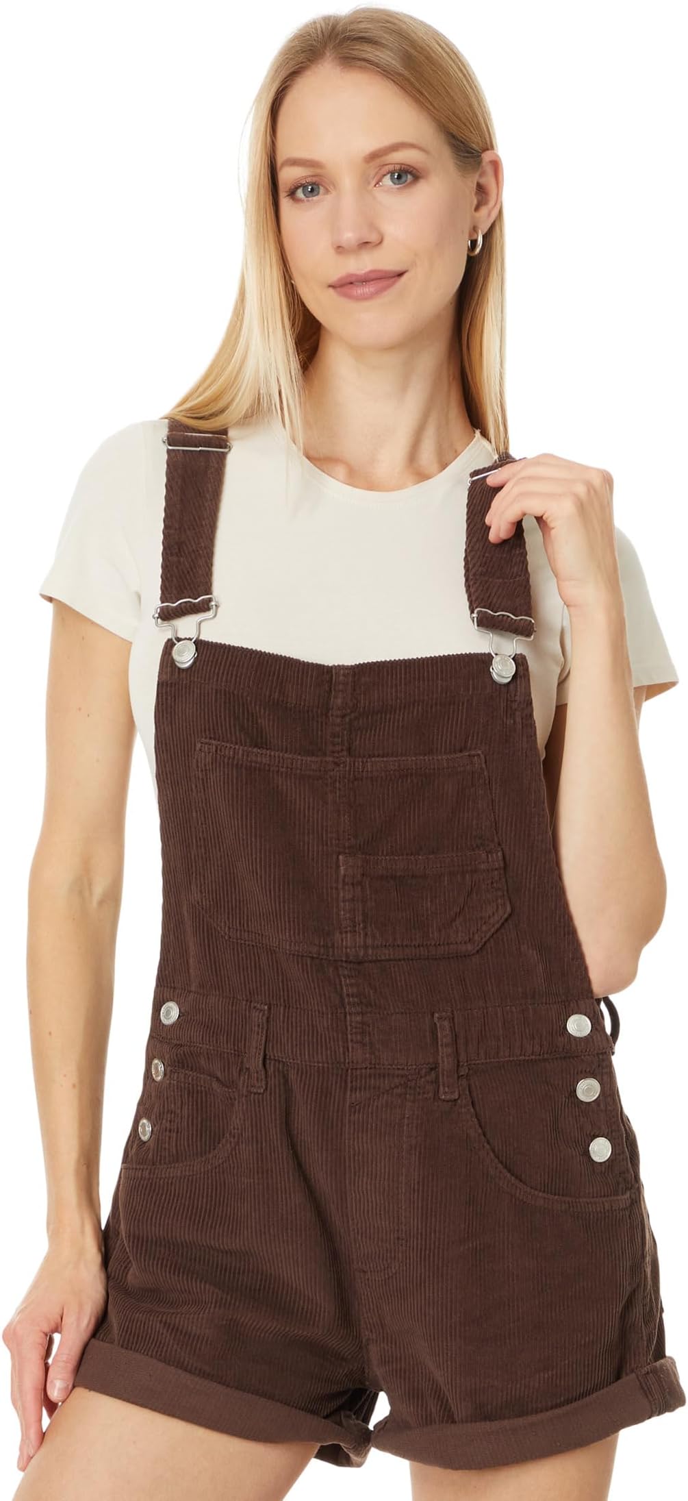

Шорты Free People Ziggy Cord Shortall, цвет Barnwood