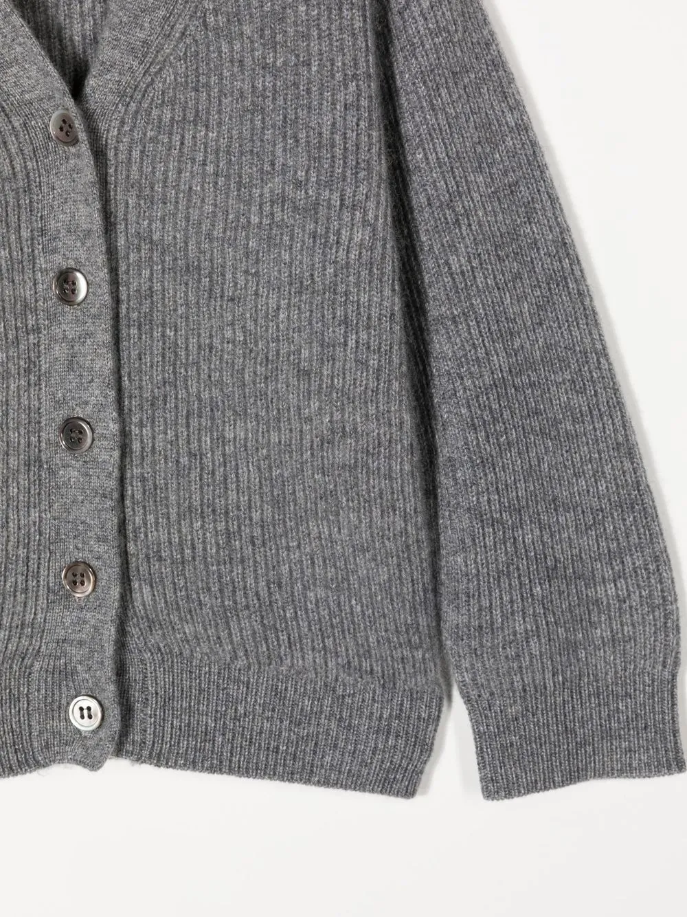 Кашемировый кардиган Mimi Cashmere in Love Kids, серый — фото 3
