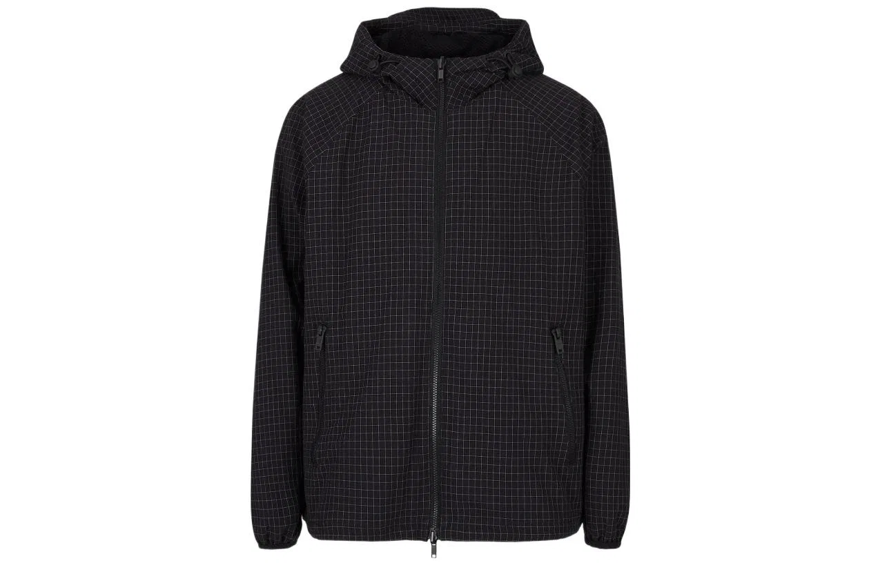 Куртка мужская Black hooded moderate EMPORIO ARMANI
