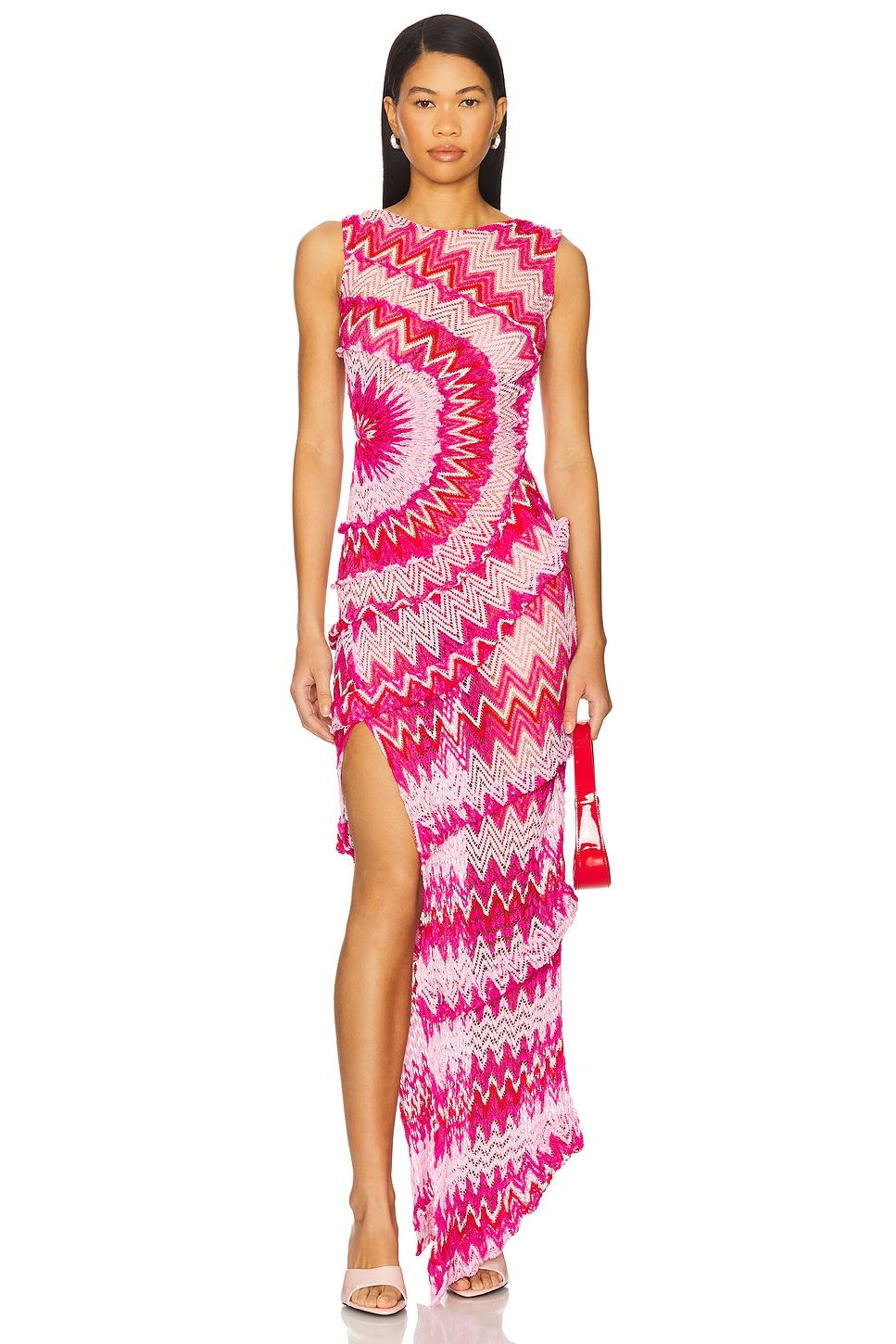 

Платье "Лабиринт" Georgia Hardinge, red & pink