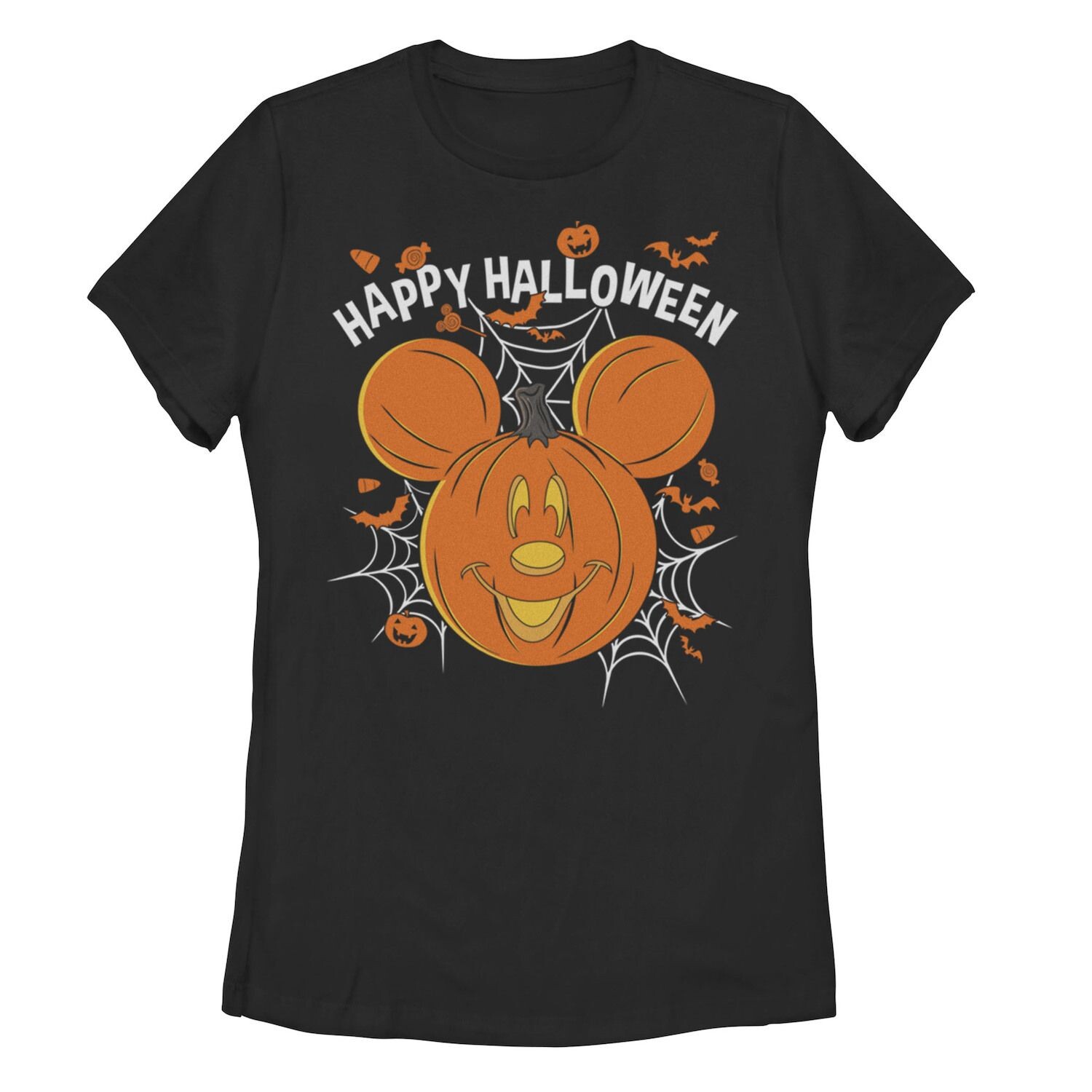 

Детская футболка Disney's Mickey Mouse & Friends с изображением Микки Тыквы и Микки Мауса Happy Halloween Licensed Character