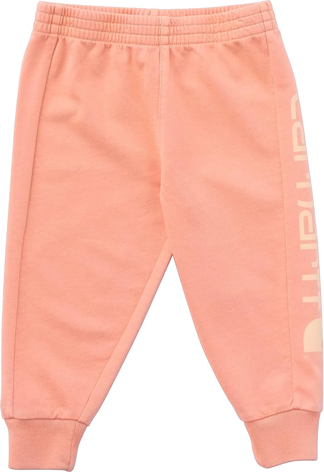 Детские спортивные штаны Carhartt с эластичным поясом, обновленной технологией окрашивания ткани и логотипом, Peach Pink