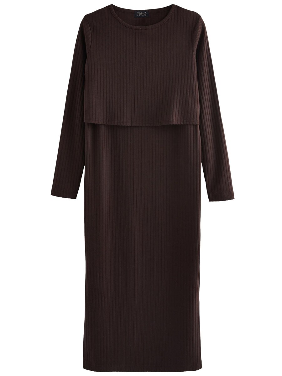 

Платье миди Next Dress, коричневый