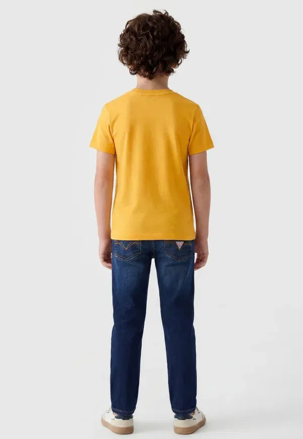 Футболка детская Guess, модель ss t-shirt print t-shirt, желтый — фото 2