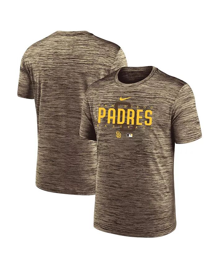 

Мужская коричневая футболка San Diego Padres Authentic Collection Velocity Performance Practice Nike