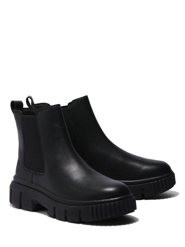 Челси ботинки Greyfield из кожи Timberland, Black — фото 2