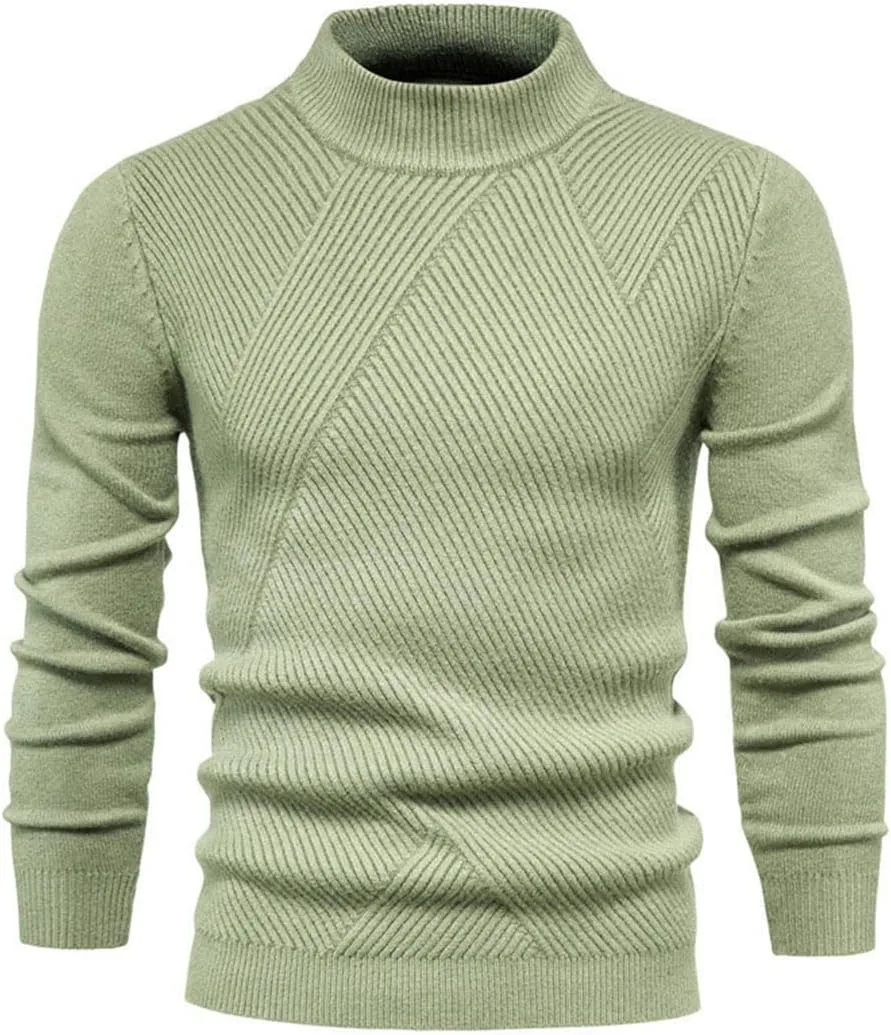 

Полосатый свитер для мужчин O-Neck Slim Oversized Zadaos