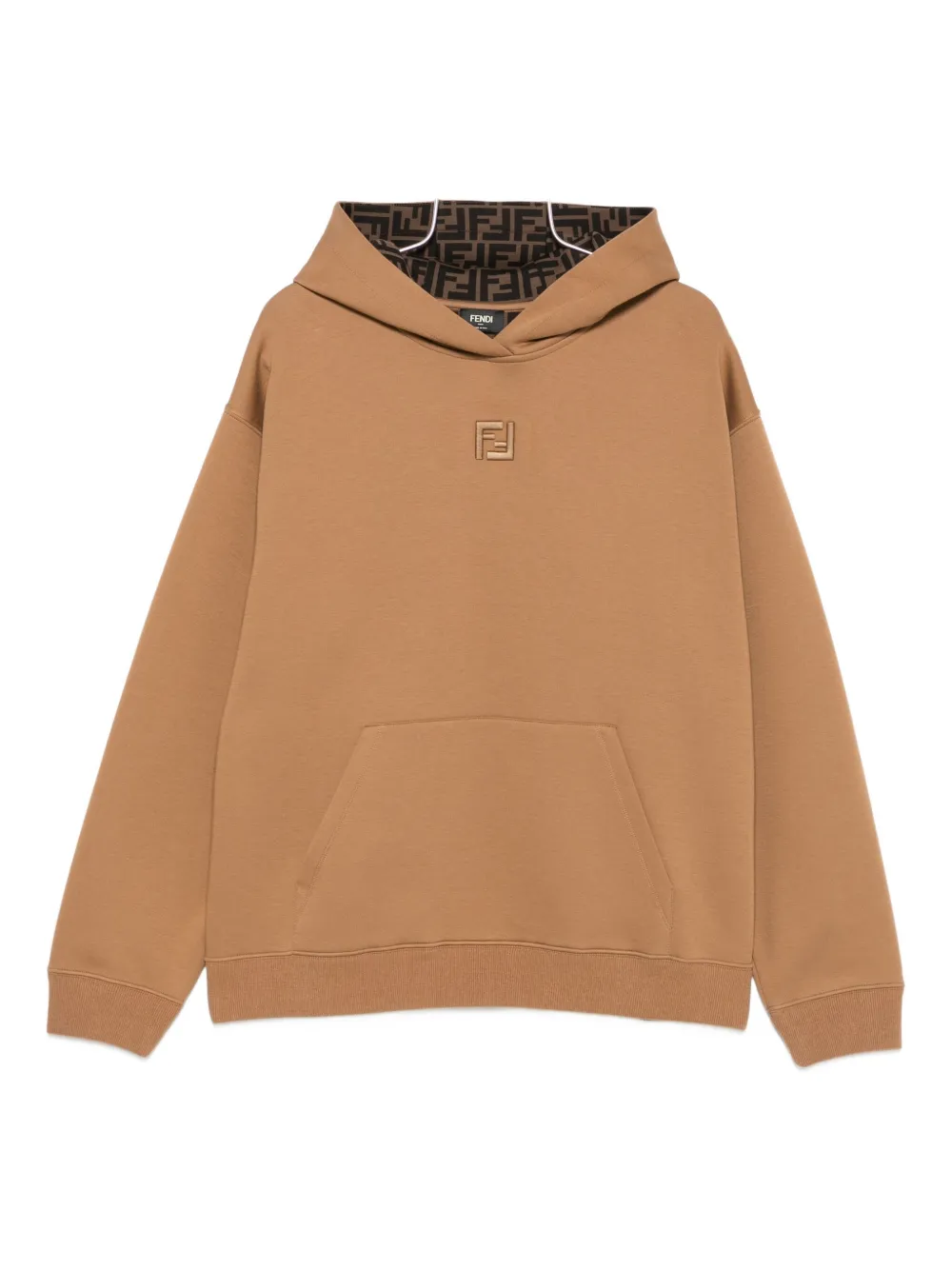 

Худи с вышивкой FF FENDI, нейтральный