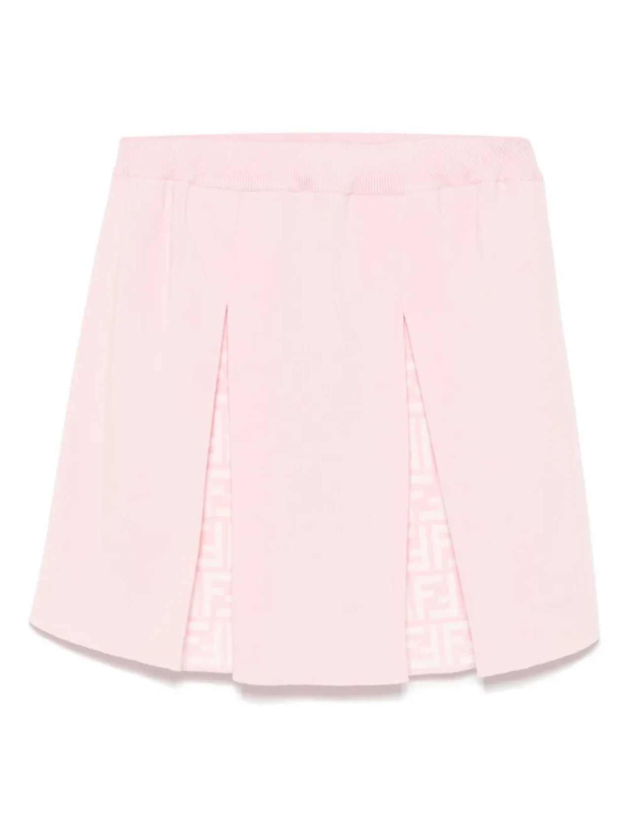 

Жаккардовая юбка мини с логотипом FF Fendi Kids, розовый